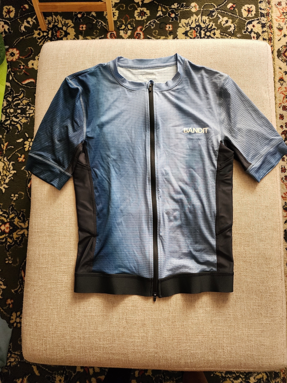 Bandit Men's GeoMesh Race Top - Tranquil Blue